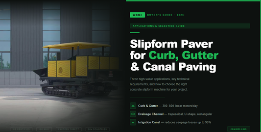 Slipform Paver for Curb, Gutter & Canal Paving – Applications & Buyer's Guide 2026