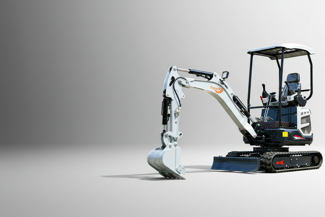 WOMI WM-15 1.5T mini excavator on construction site