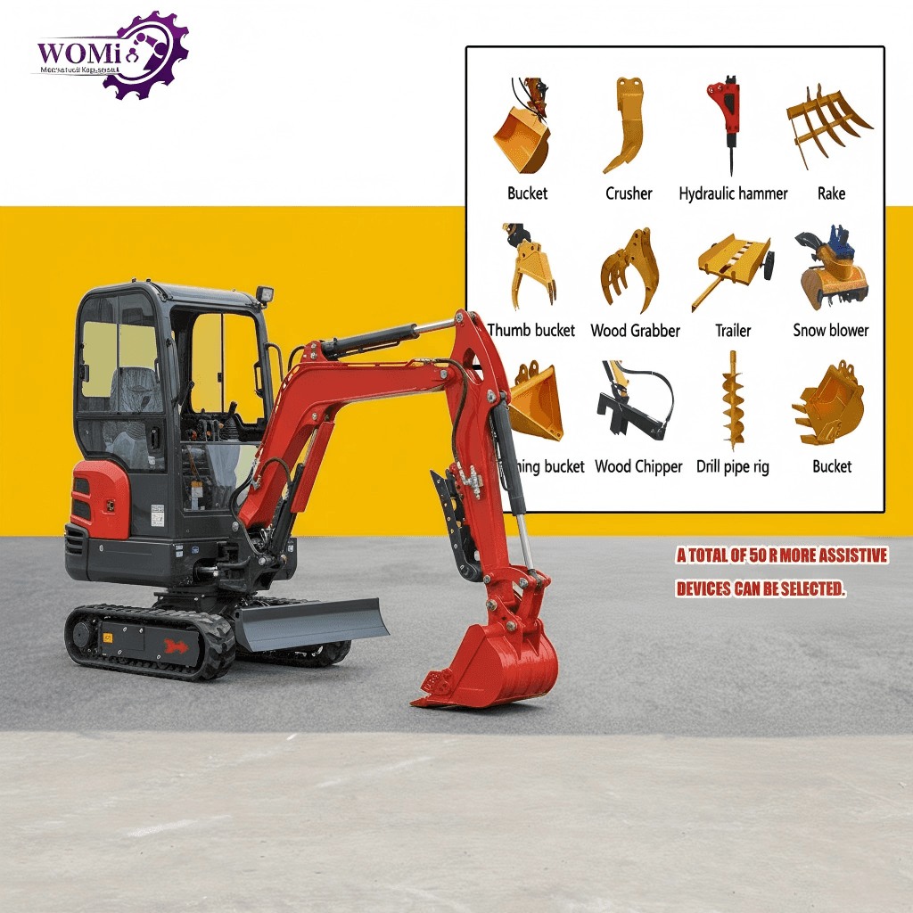 WOMI35 3.5T Mini Excavator | Kubota Engine Option | CE Certified | WOMI Heavy Industry
