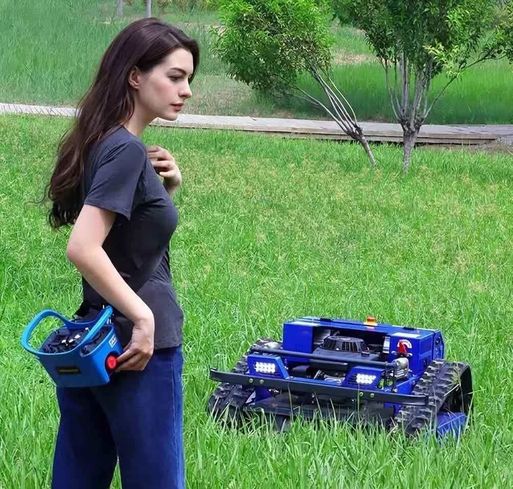 WOMI SH-600DL Brushless Motor Remote Control Tracked Lawn Mower | 55° Slope | 600mm Cut Width